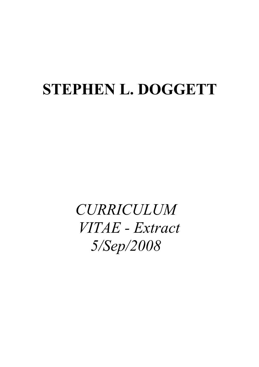Stephen L. Doggett