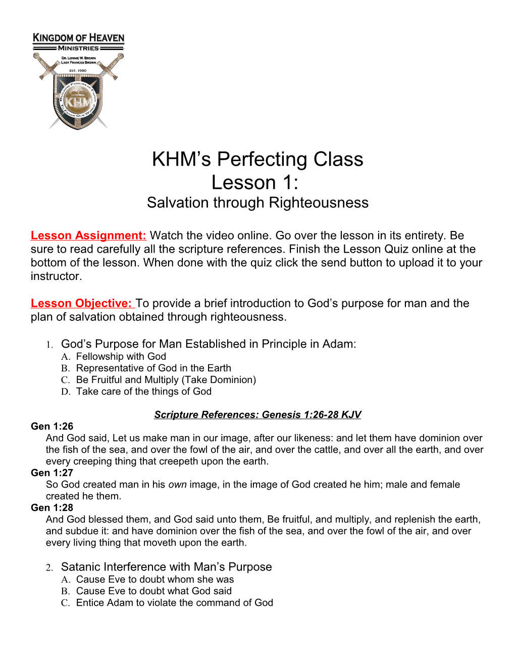 KHM S Perfecting Class