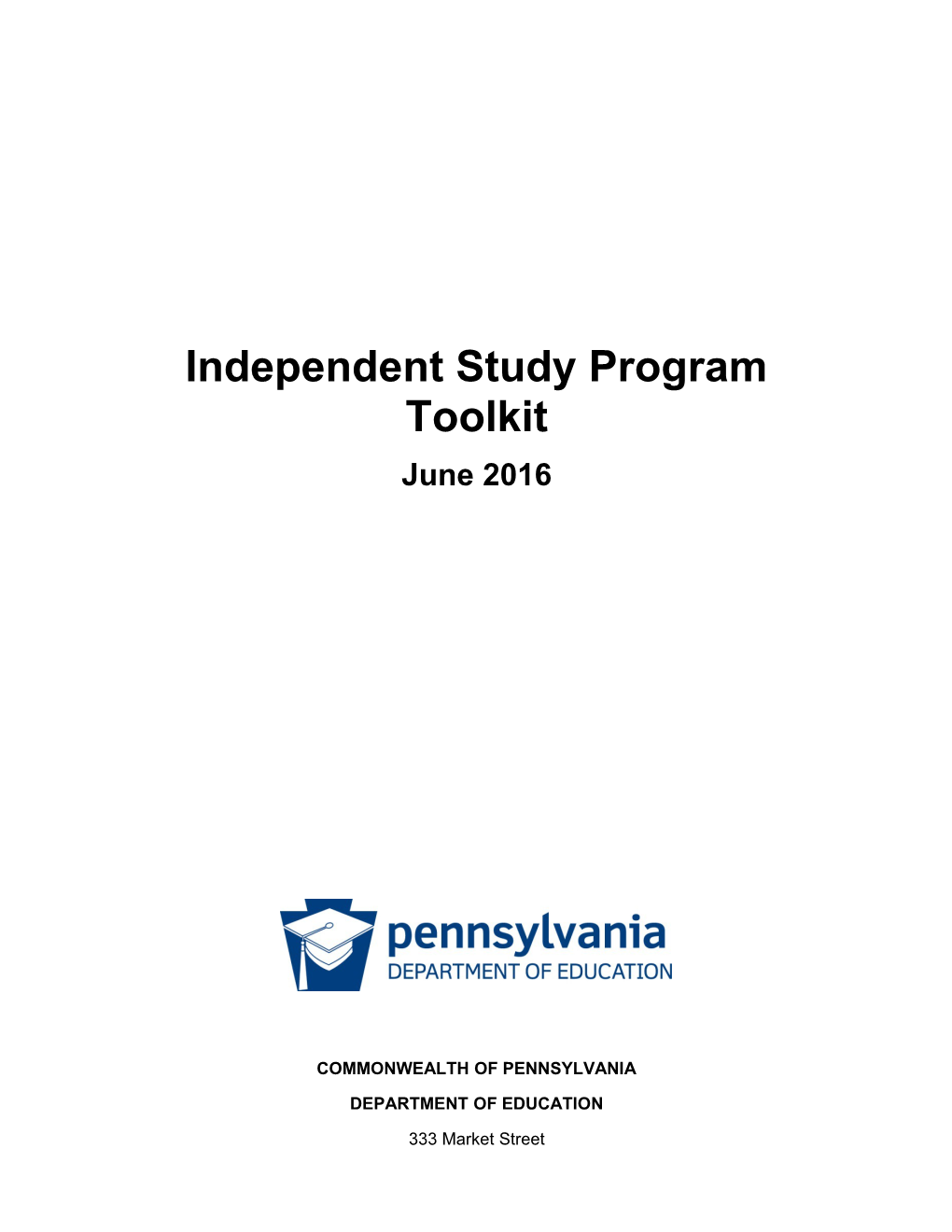 Independent Study Program Toolkit
