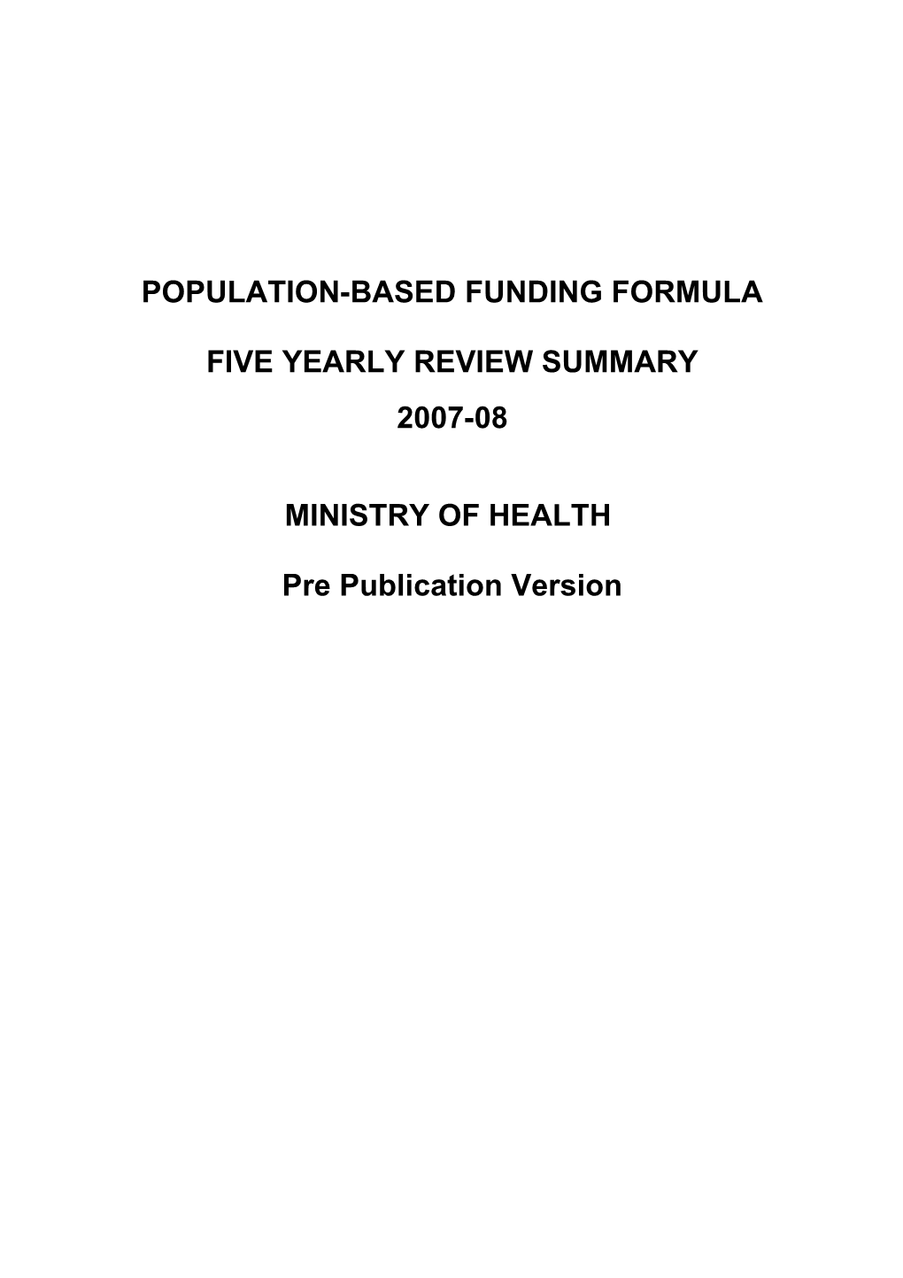 Draft 10 Page Document for PBFF Review