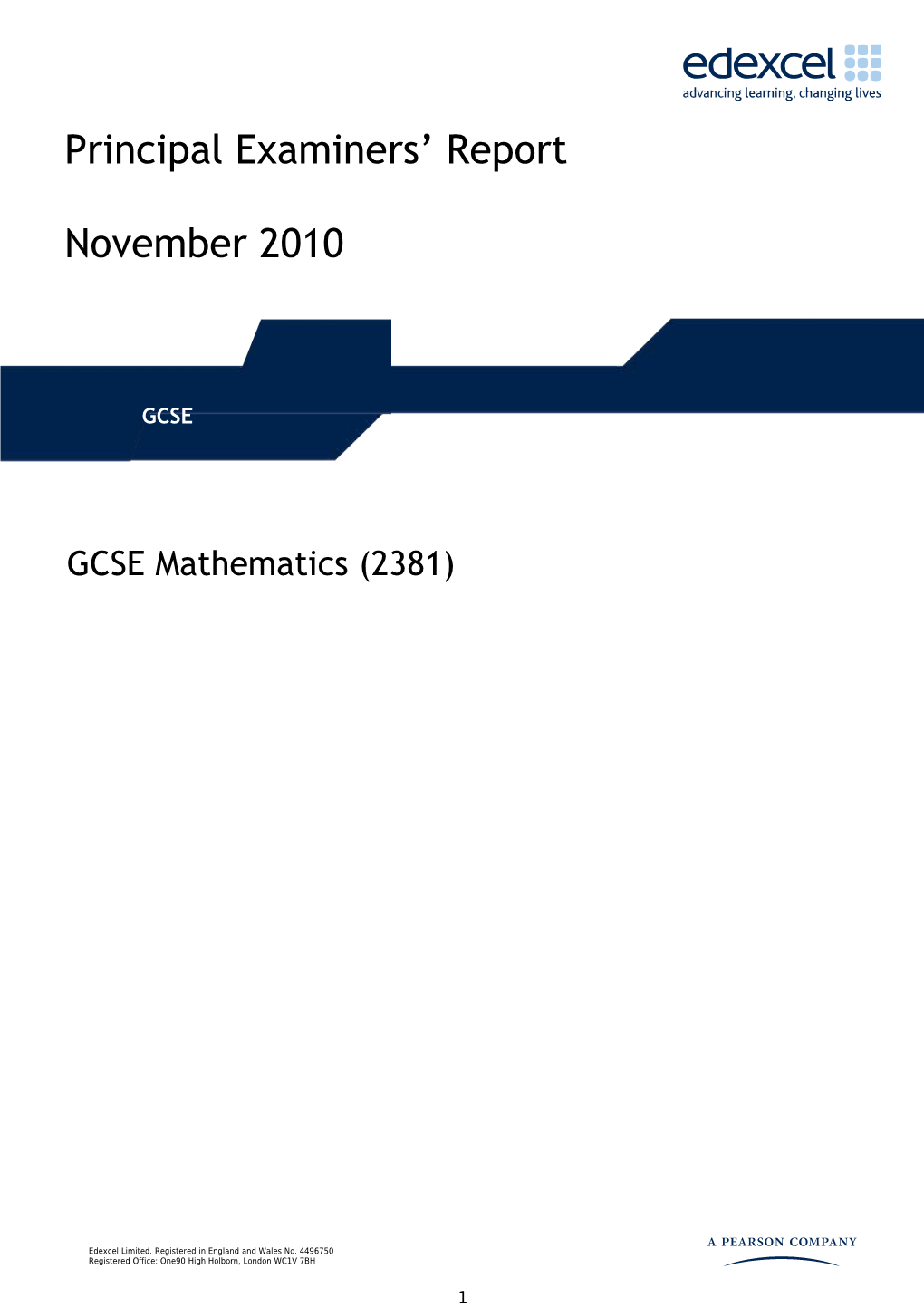 GCSE Mathematics (2381)