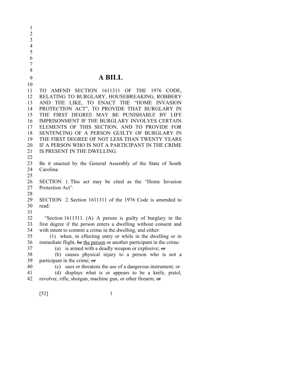 2015-2016 Bill 52 Text of Previous Version (Dec. 3, 2014) - South Carolina Legislature Online
