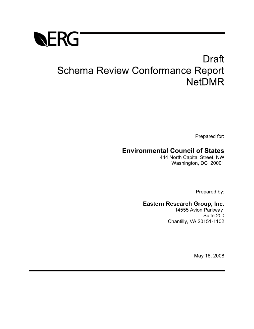 Schema Review Conformance Report