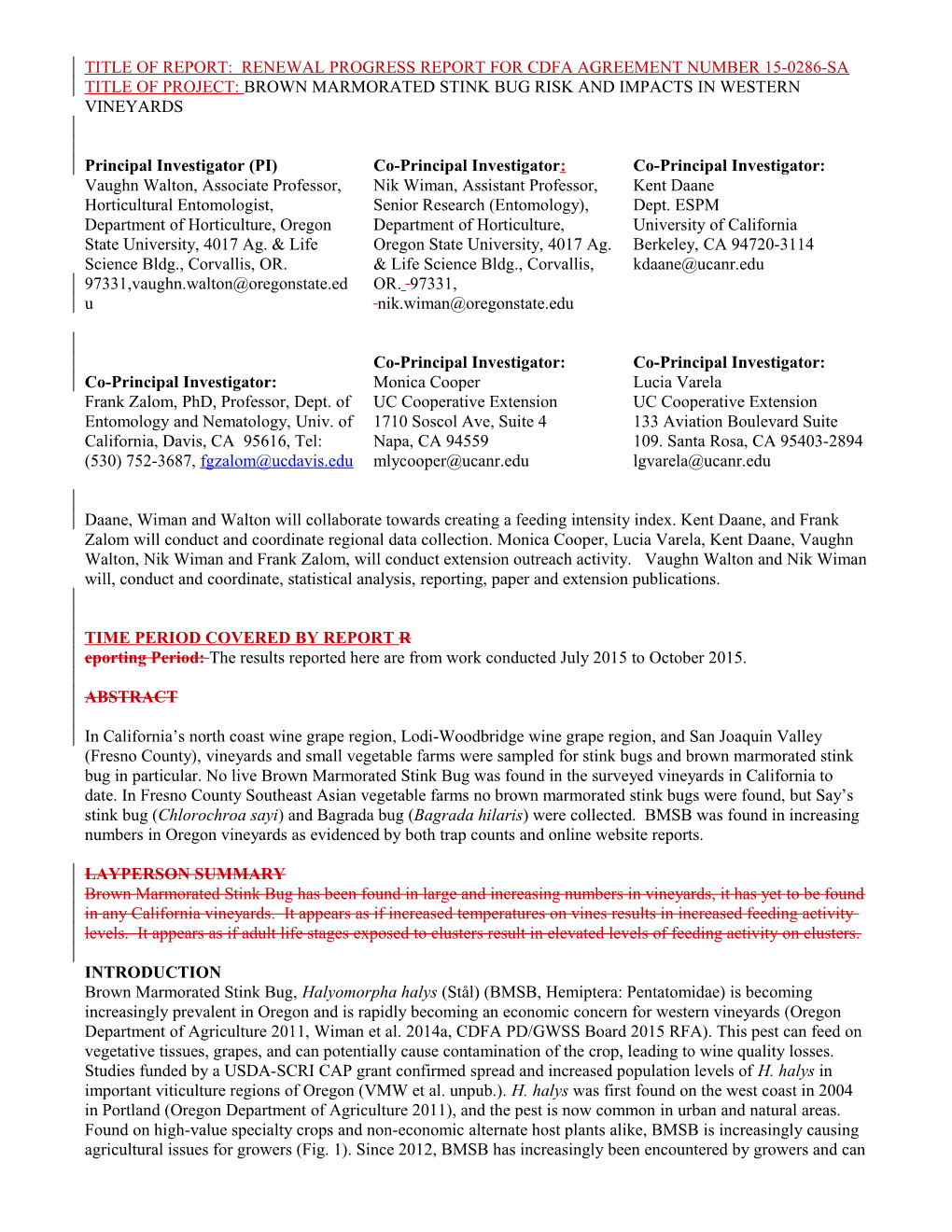 Project Title: Evaluating the Potential of Insect Vectors to Transmit Grapevine Red