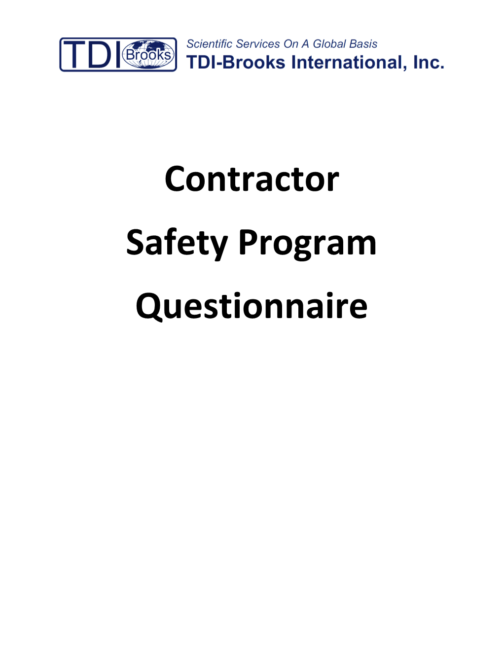 Complete the Contractor S Response Column and Provide Documents Where Applicable