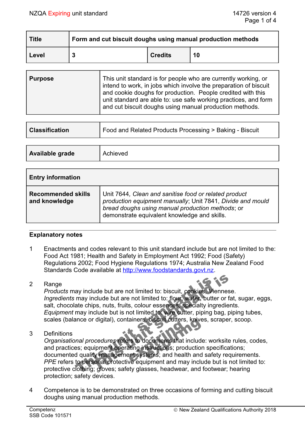 14726 Form and Cut Biscuit Doughs Using Manual Production Methods