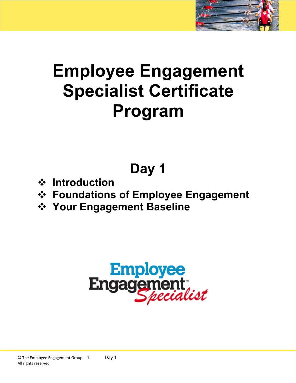 Employee Engagement Specialistcertificateprogram