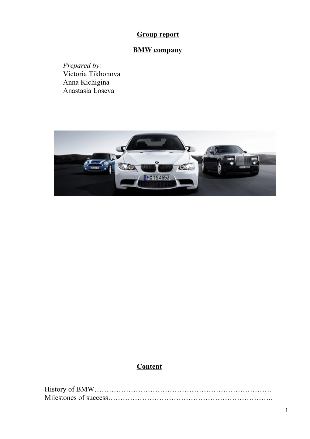 History of BMW Company