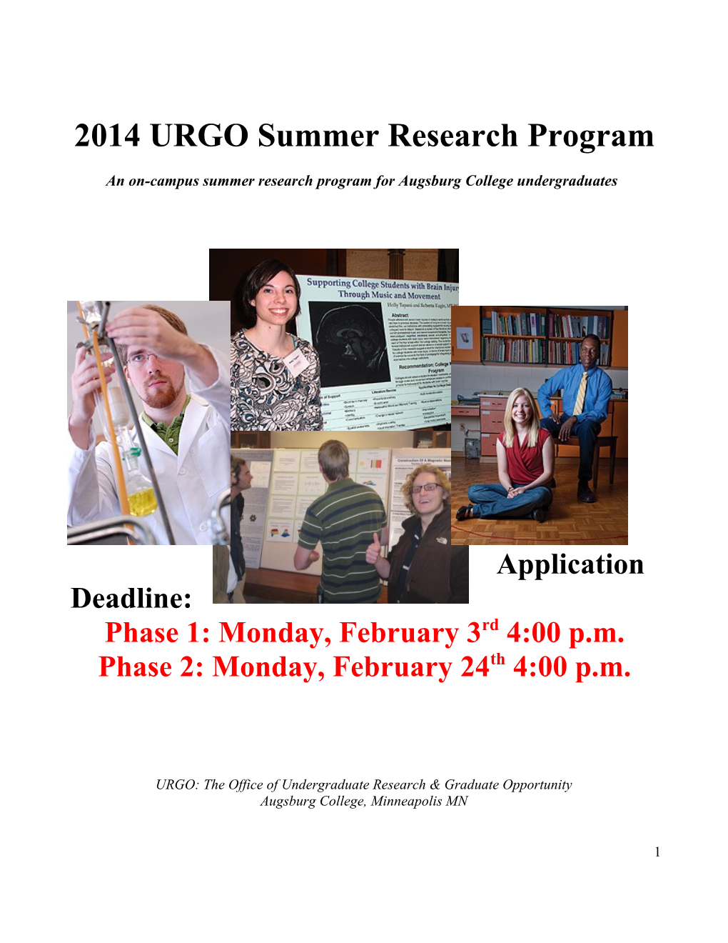 2014Urgosummer Research Program