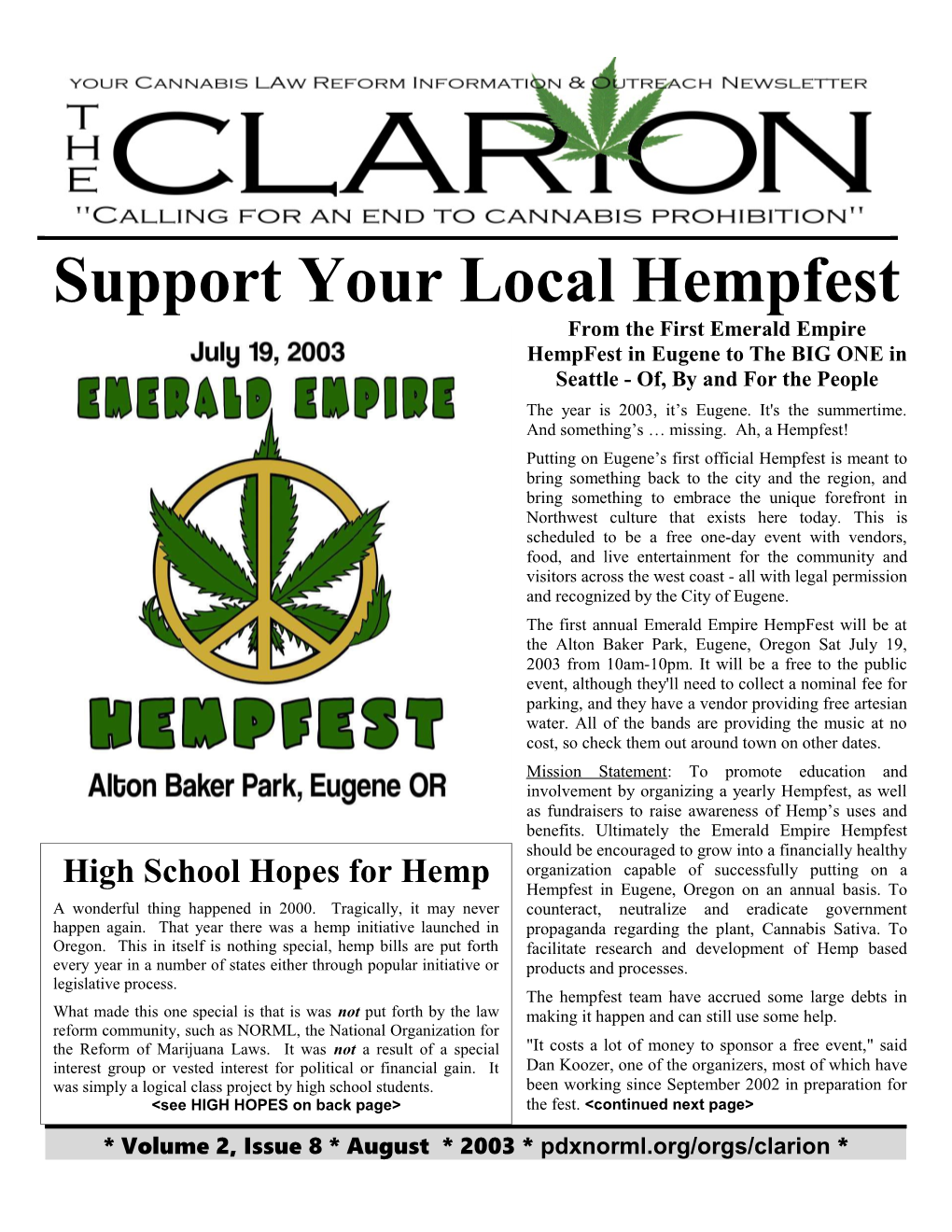 Support Your Local Hempfest