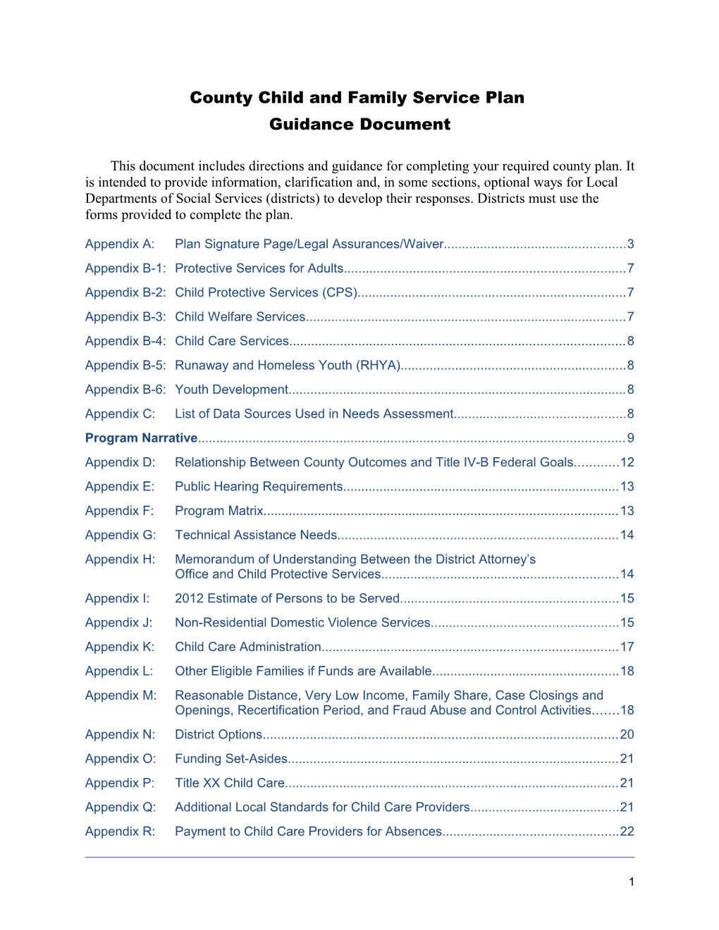 Appendix A: Plan Signature Page/Legal Assurances/Waiver