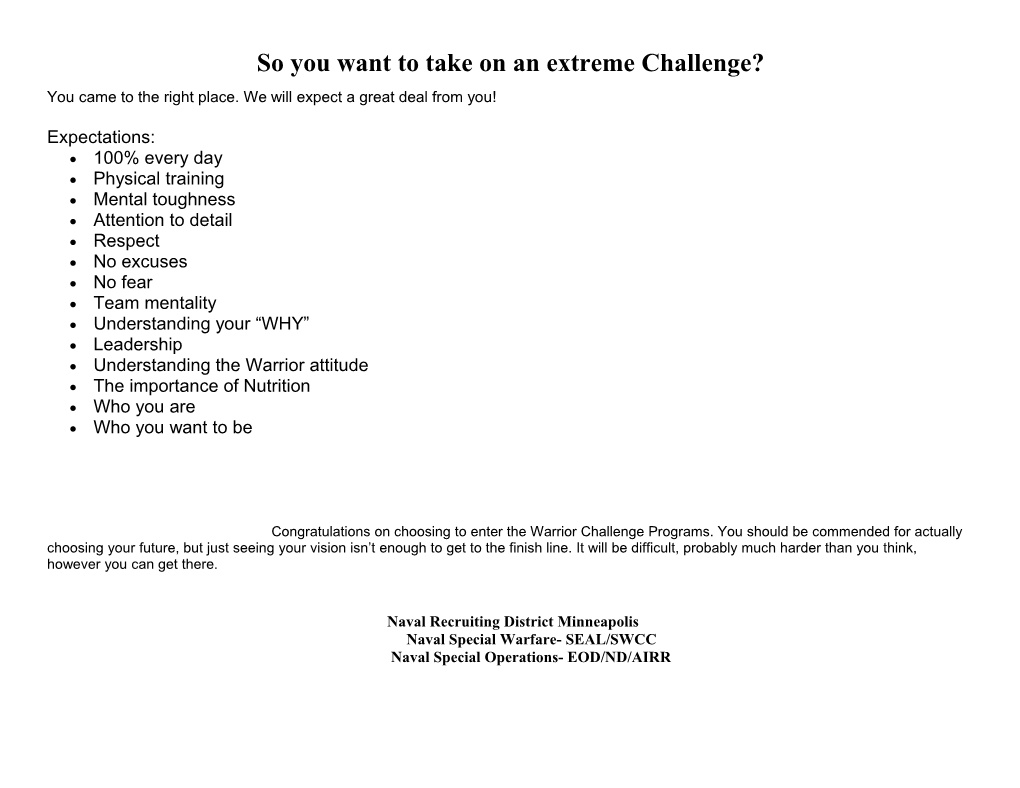 So You Want to Take on an Extreme Challenge?