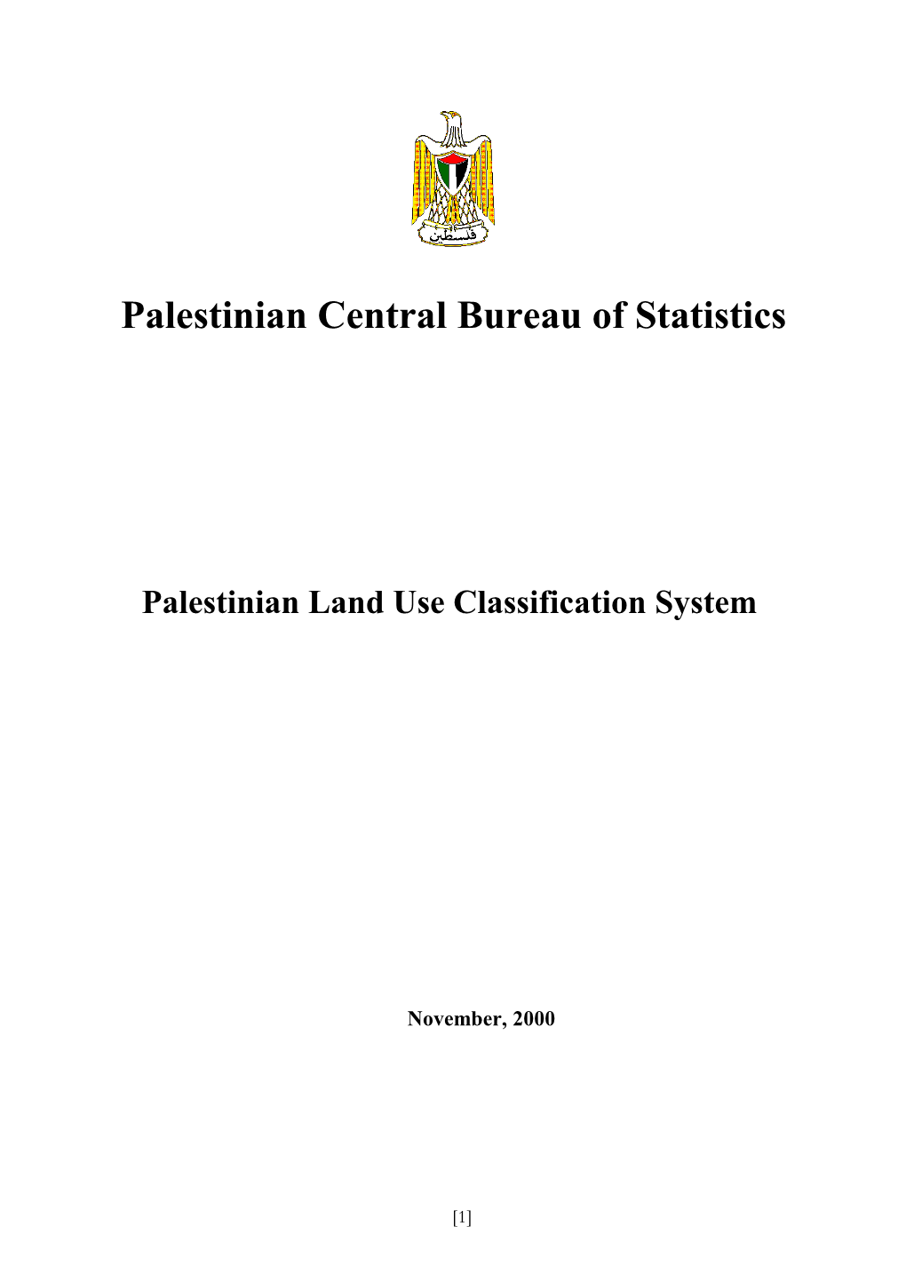 Report on Land Use Indicators on Palestinian Territory