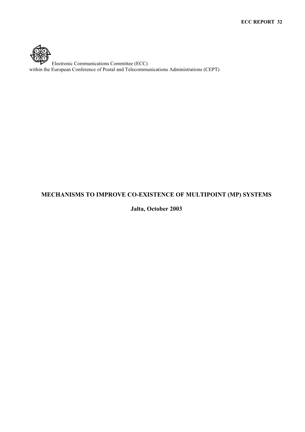 MP Coexistence Improvement Draft Report -Doc SE19(02)112R3