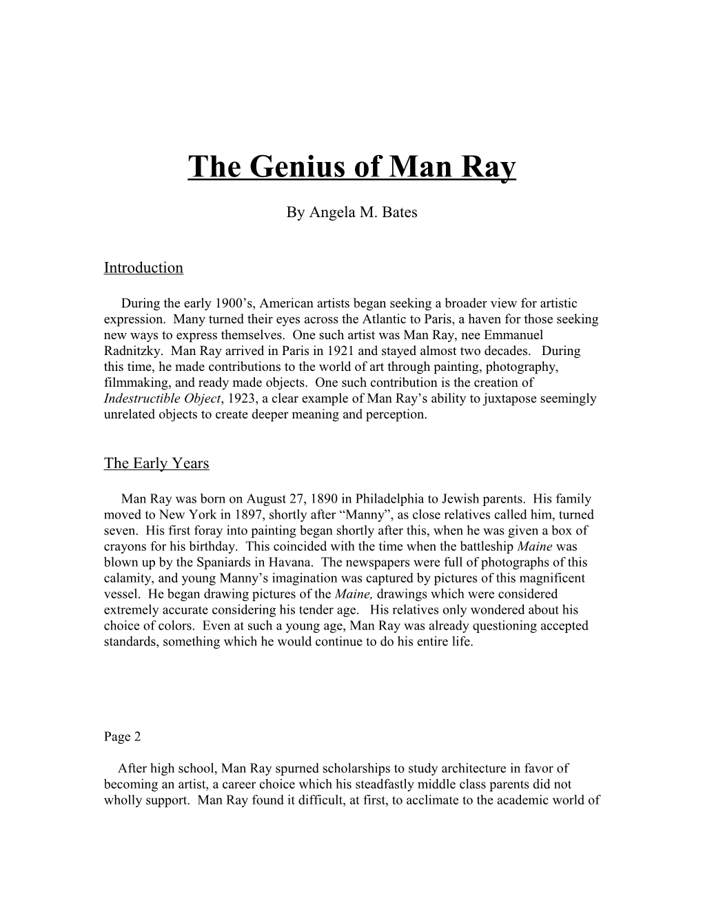 The Genius of Man Ray