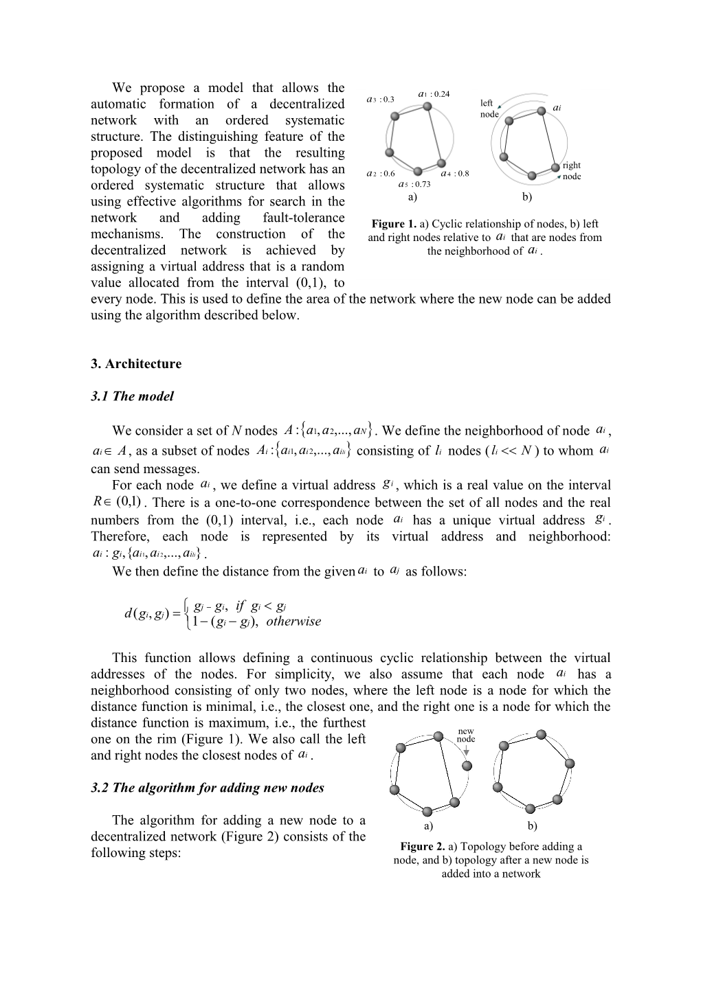 Automatic Formation of Dynamic Decentralized Networks