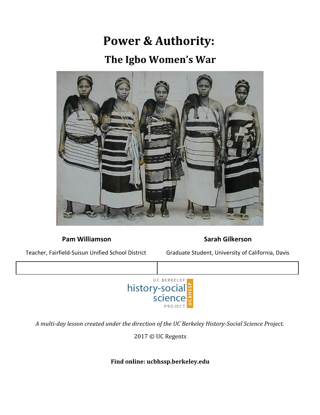 The Igbo Women S War