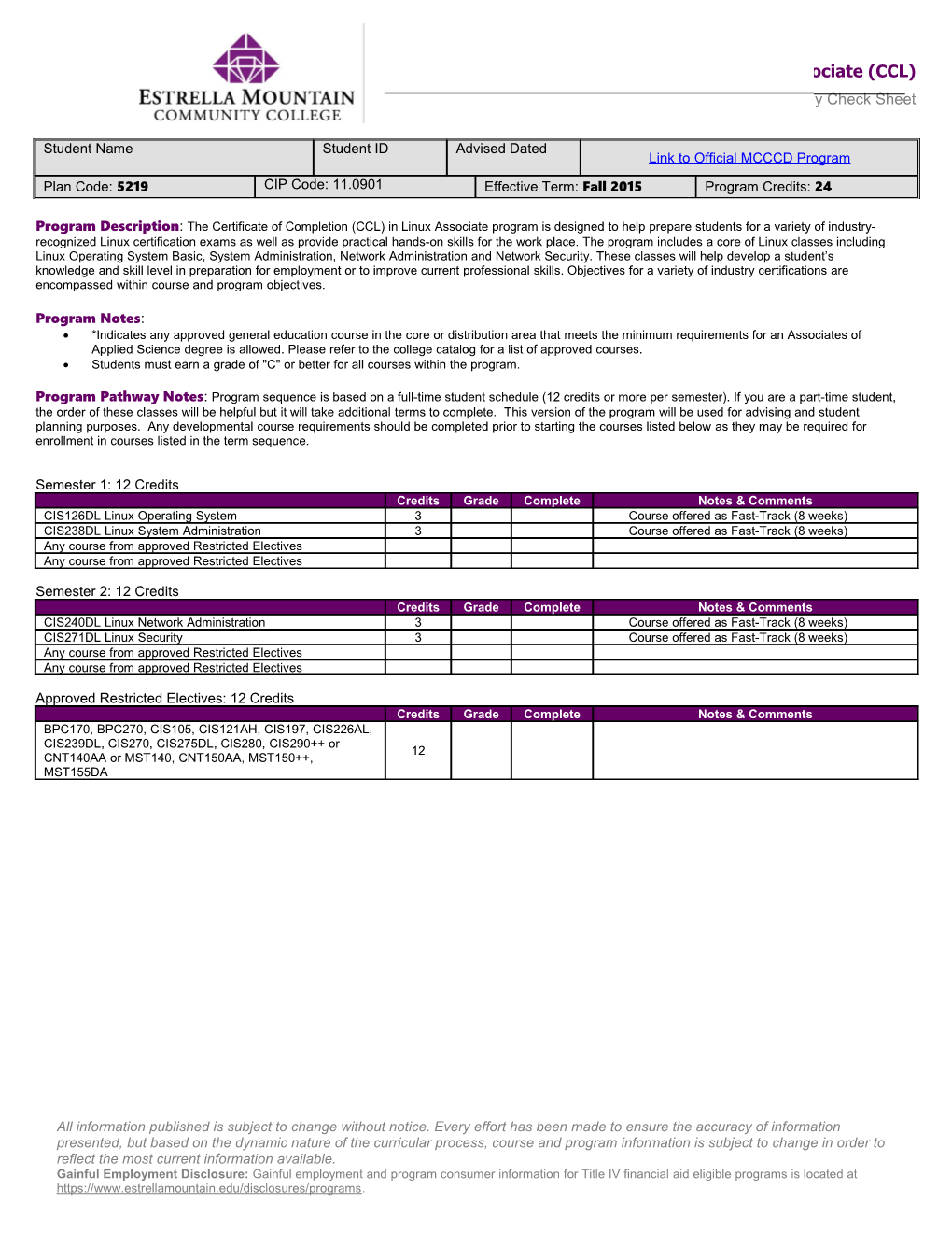 Program Description :The Certificate of Completion (CCL) in Linux Associate Program Is