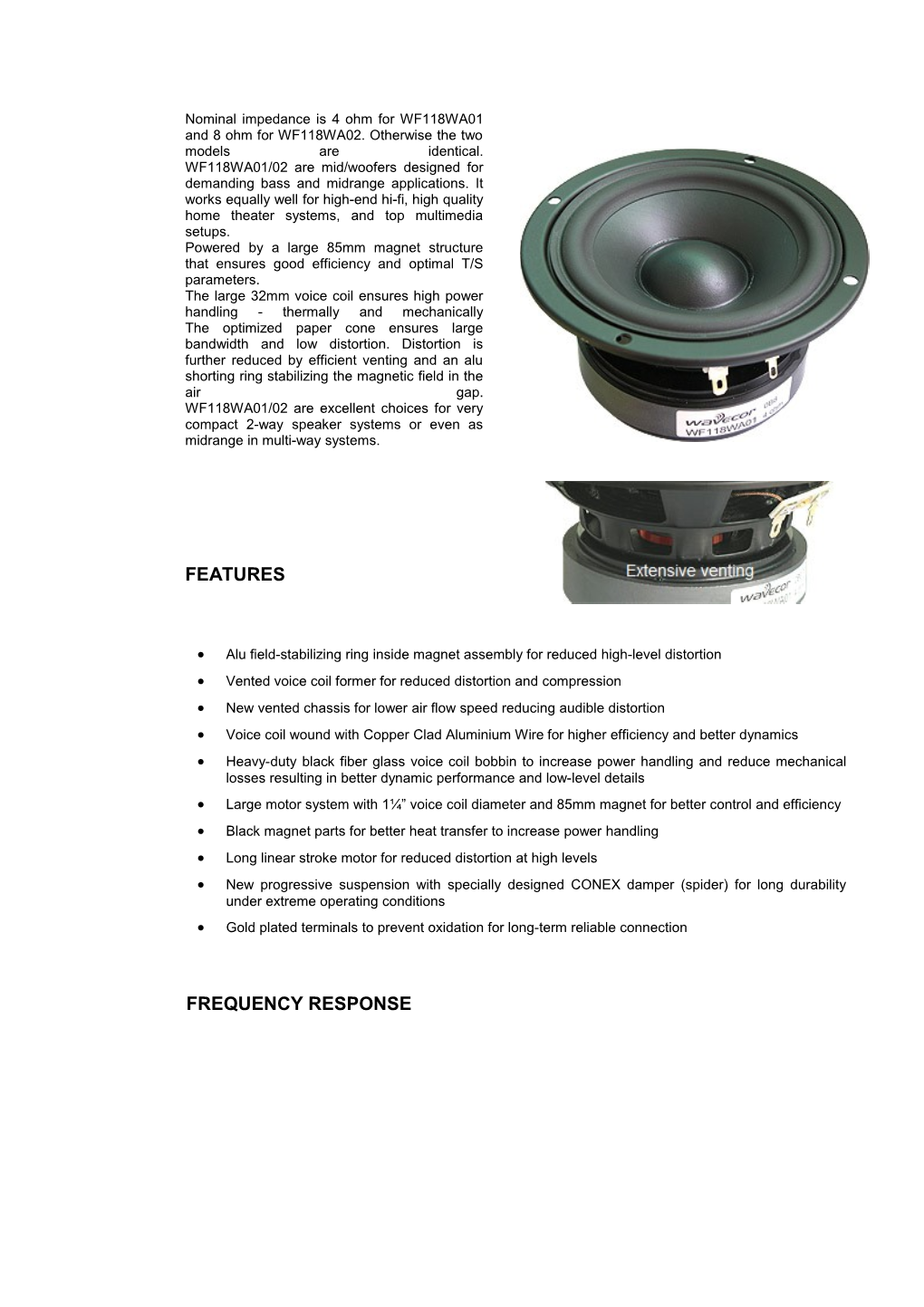 Vented Voice Coil Former for Reduced Distortion and Compression