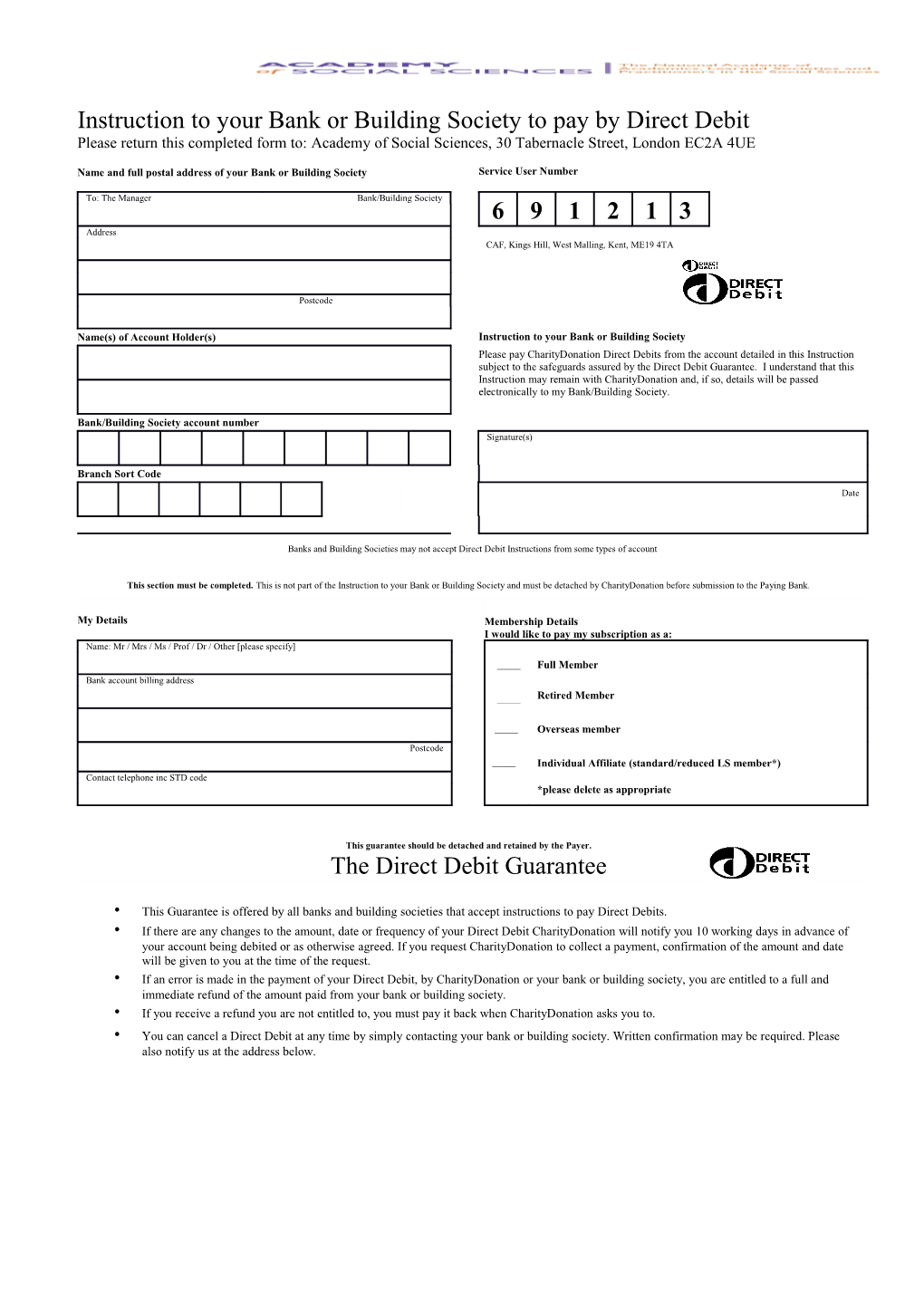 Please Fill in the Whole Form and Return To