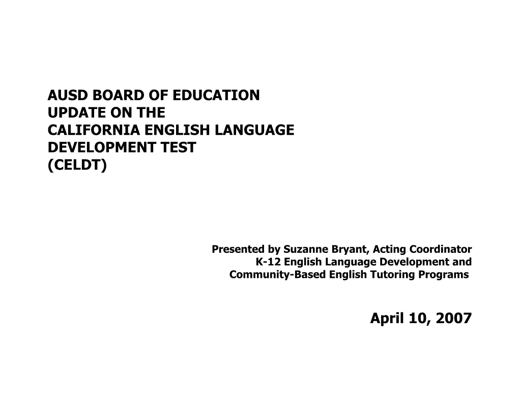 Ausd Board of Education