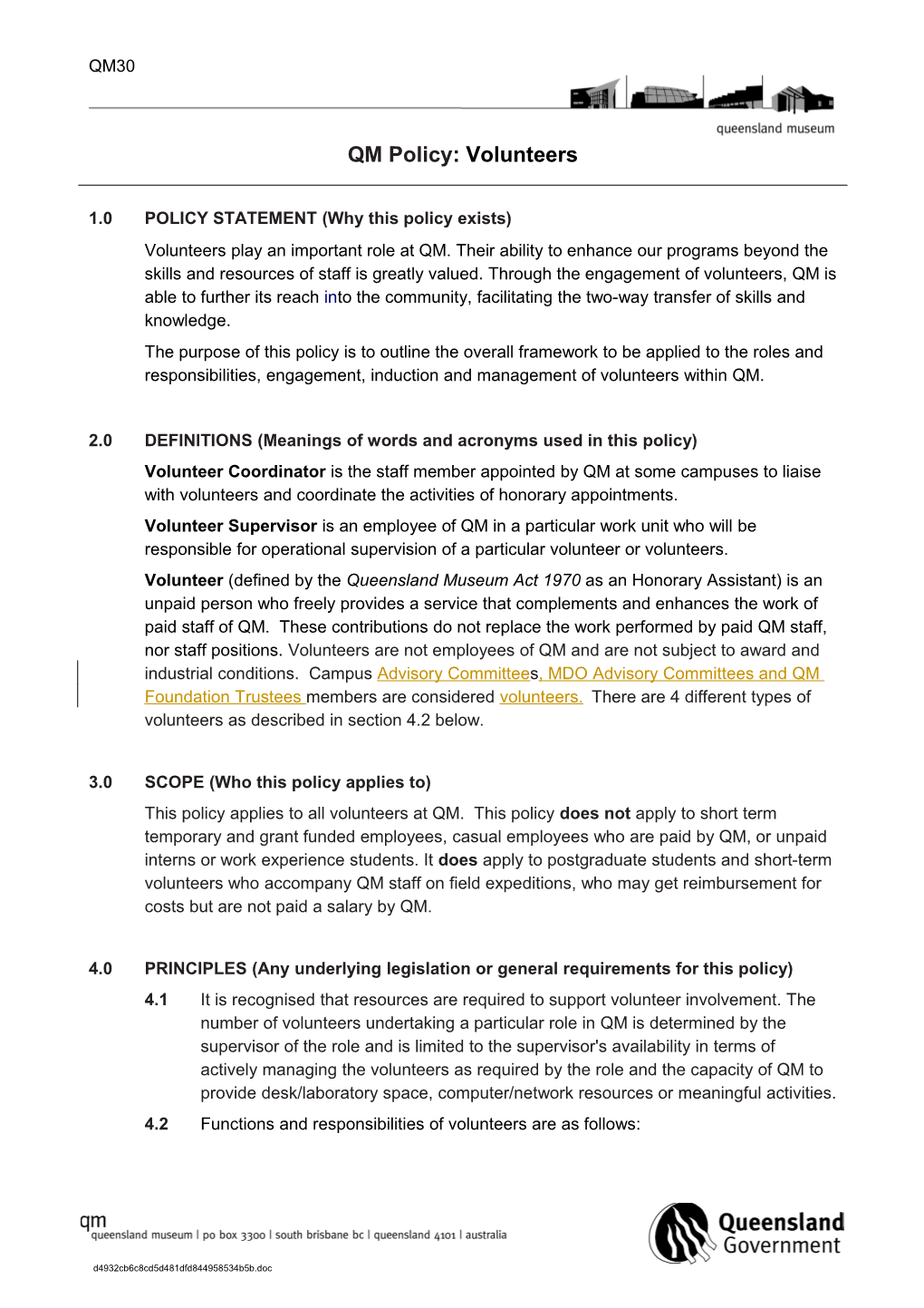 1.0POLICY STATEMENT (Why This Policy Exists)