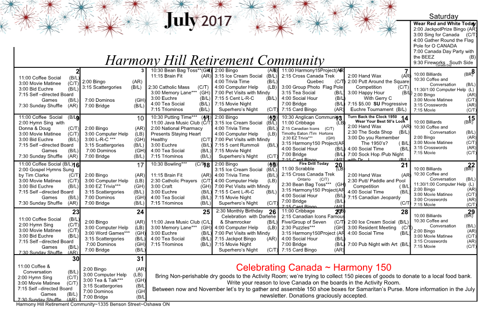 Harmony Hill Retirement Community 1335 Benson Street Oshawa ON