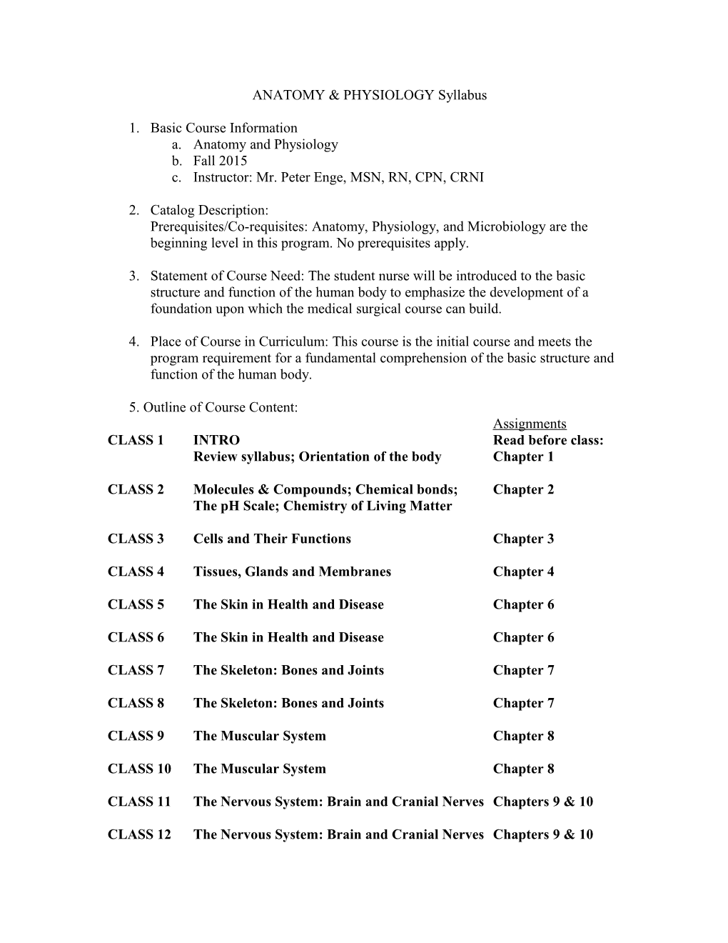 2 Year Full Time Pediatric Syllabus