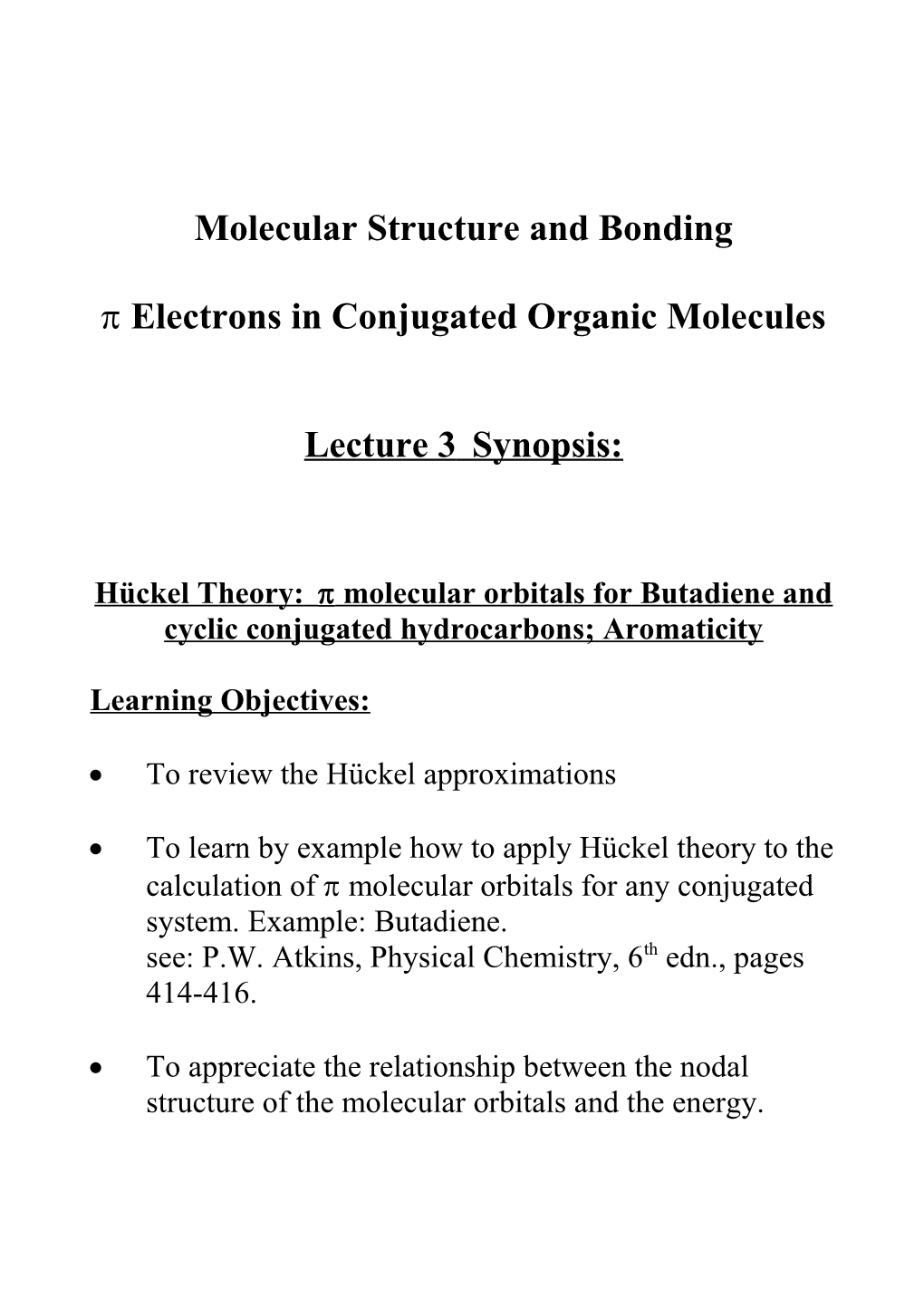 Molecular Structure and Bonding