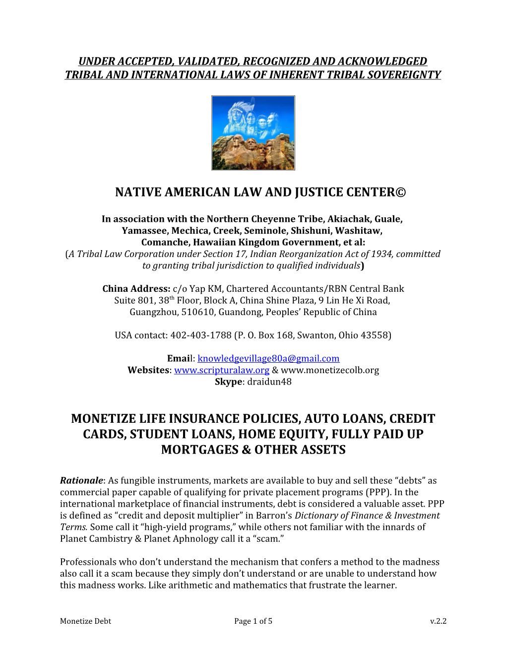 Native American Law and Justice Center