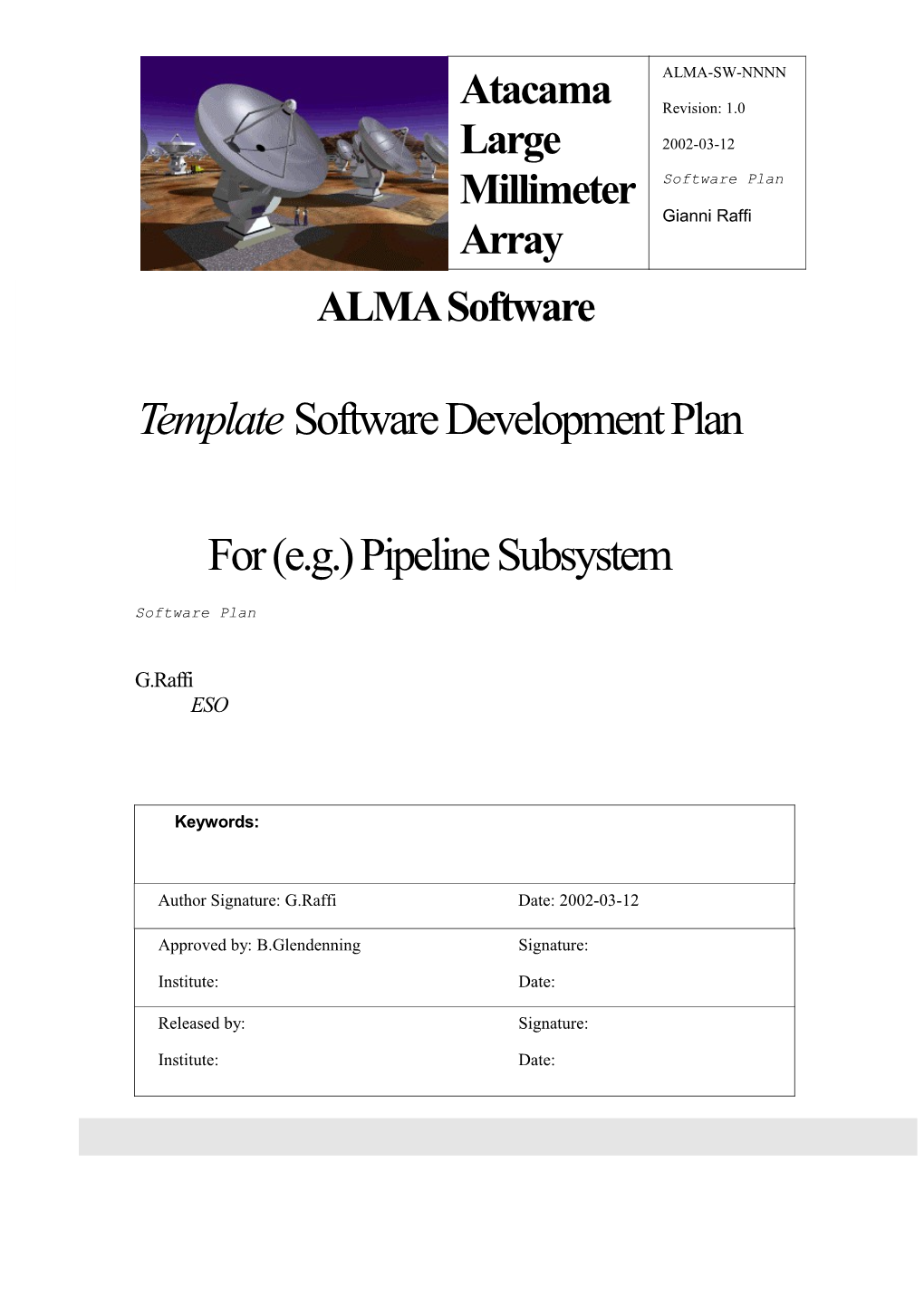 ALMA Computing Plan - Phase 2