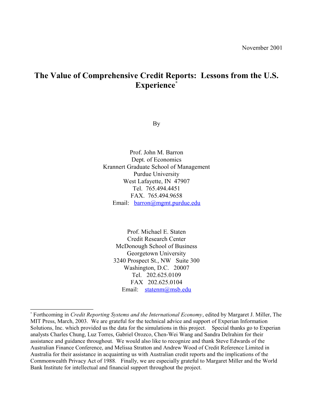 The Impact of Incomplete Credit Data on the Evaluation of Credit Risk