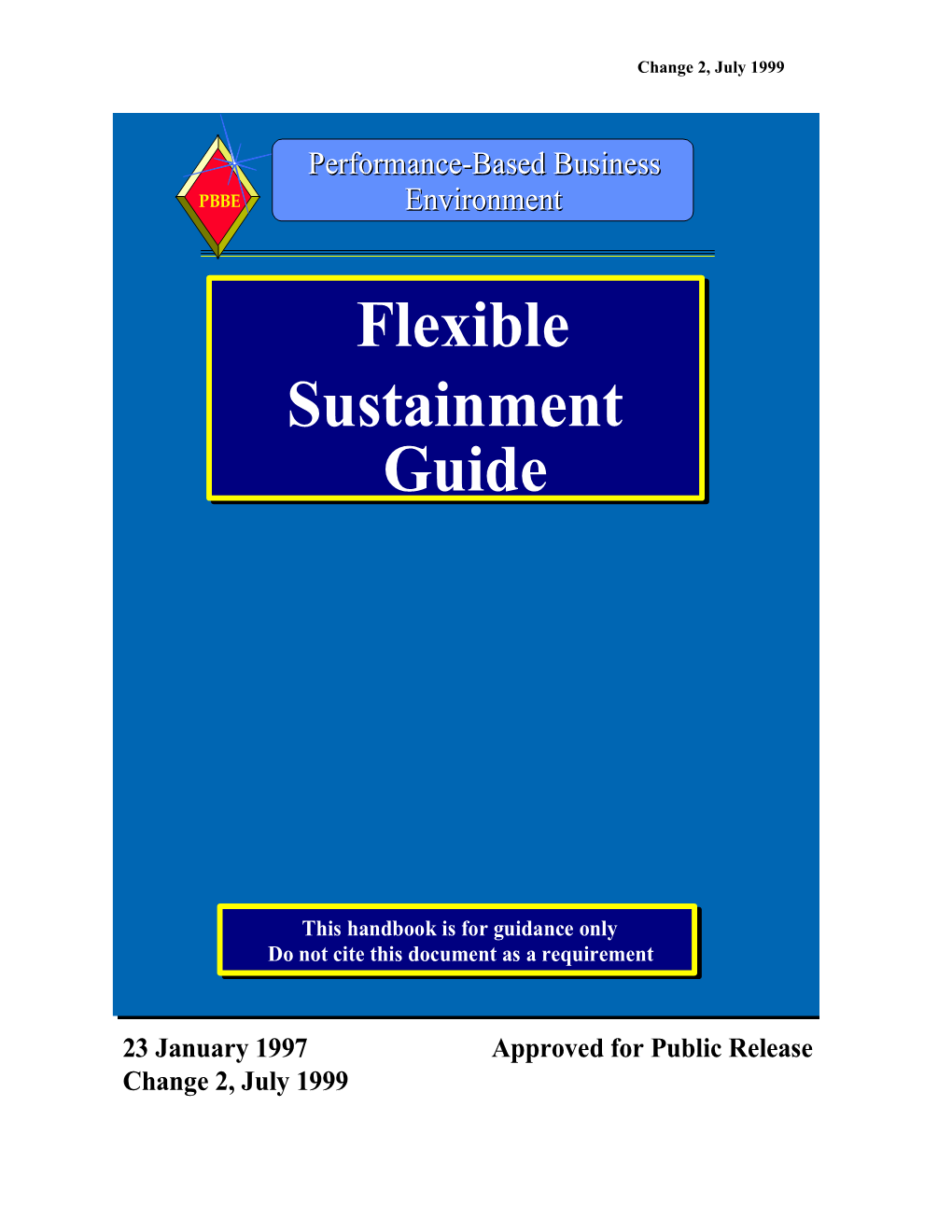Flexible Sustainment Guide - 23 Jan 97