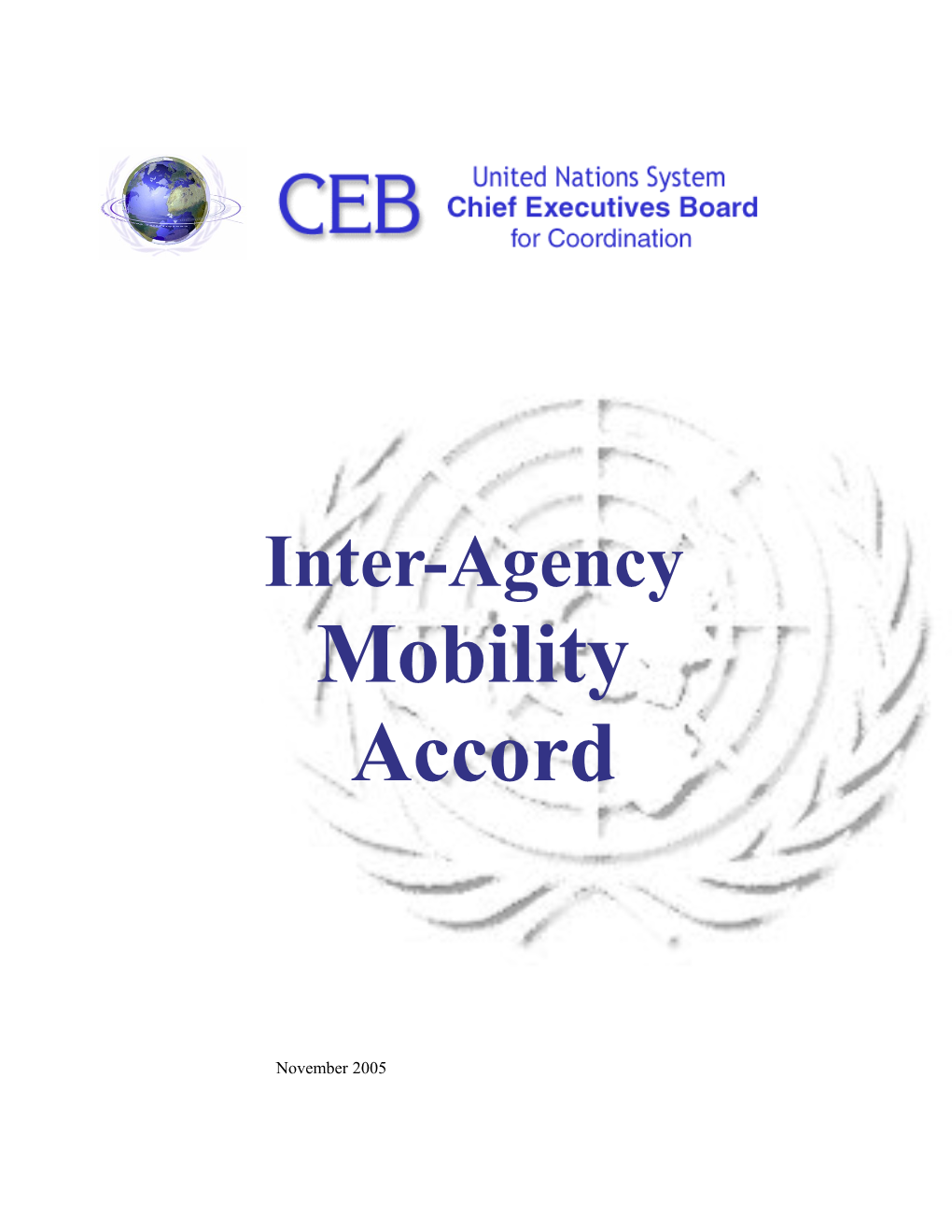 Annex V Inter-Organization Mobility Accord