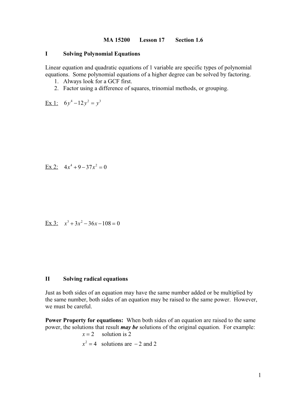 Isolving Polynomial Equations