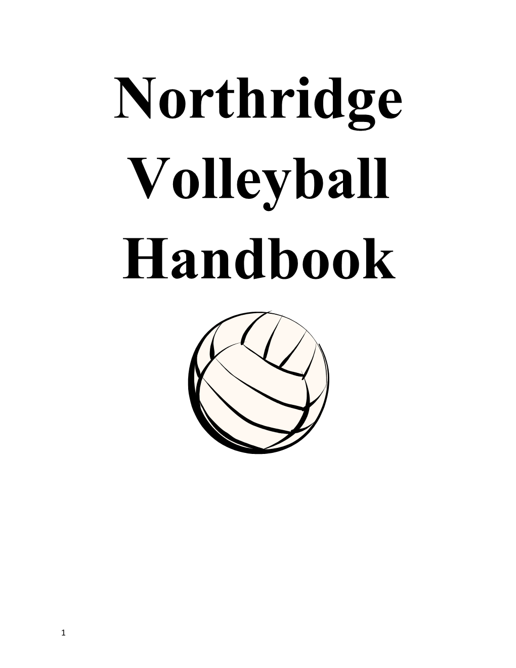 Northridge Volleyball Handbook