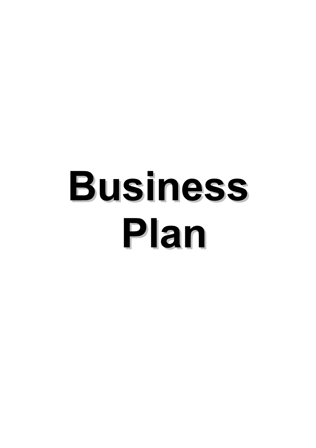 Notes to Help Fill Business Plan