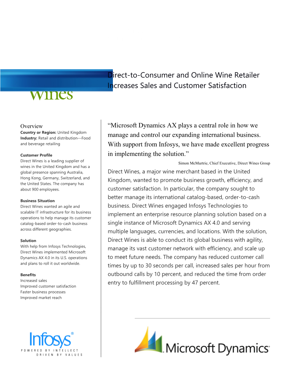 Direct-To-Consumer and Online Wine Retailer Increases Sales and Customer Satisfaction