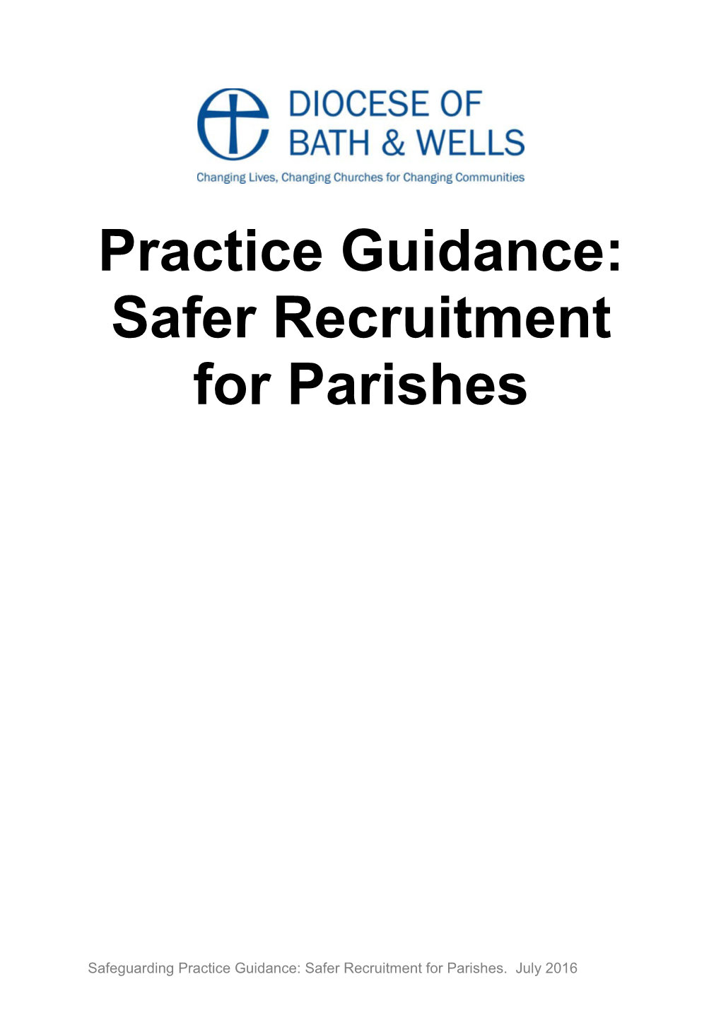 Safer Recruitment for Parishes