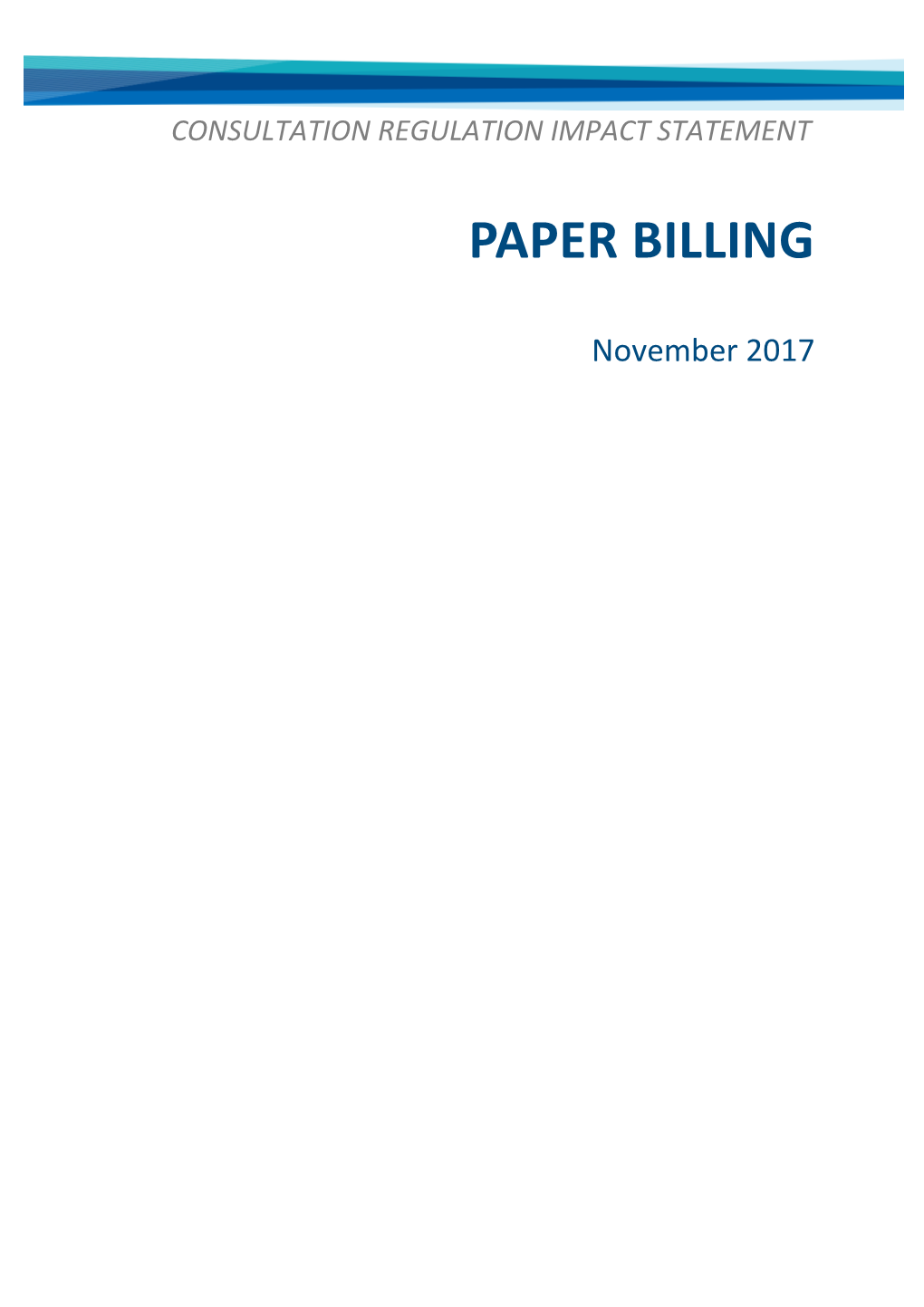 Paper Billing Consultation RIS