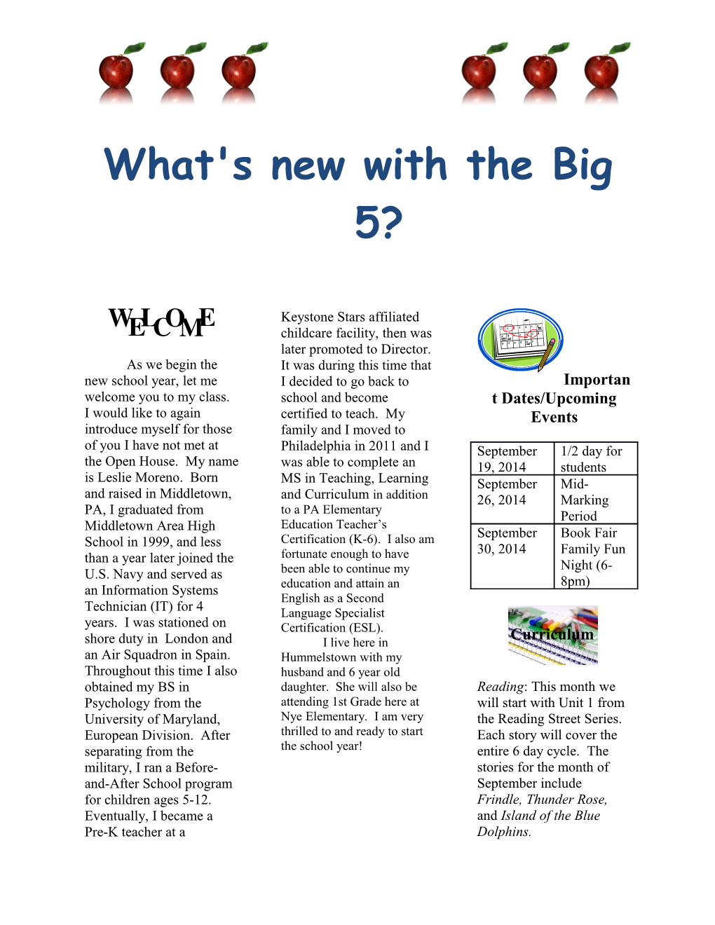 What's New with the Big 5?