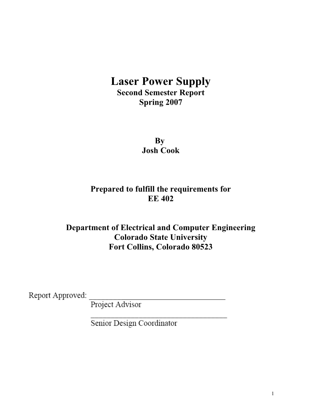 Laser Power Supply