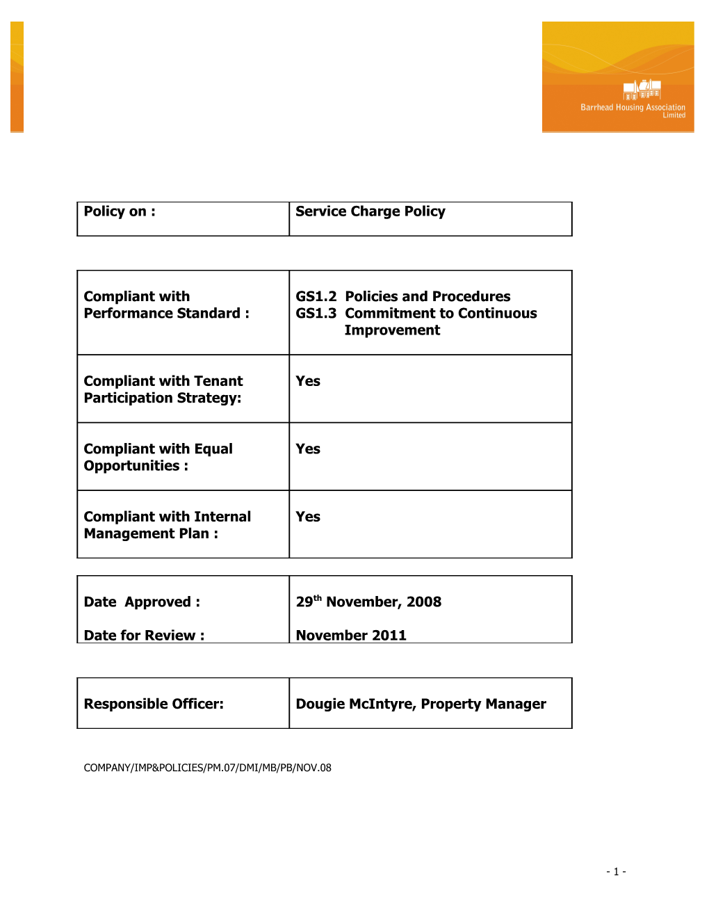 Company/Imp&Policies/Pm.07/Dmi/Mb/Pb/Nov.08