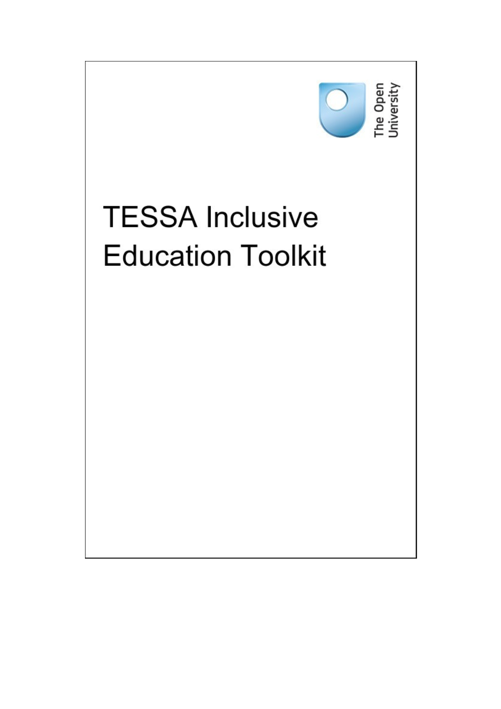 TESSA Inclusive Education Toolkit