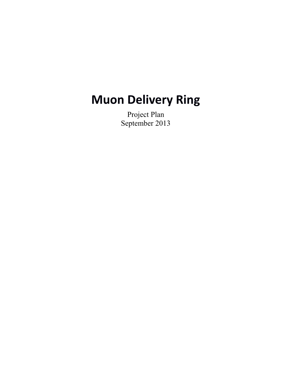 Muon Delivery Ring