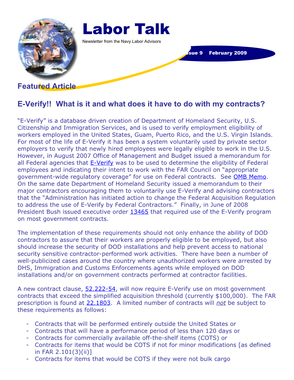 E-Verify What Is It and What Does It Have to Do with My Contracts?