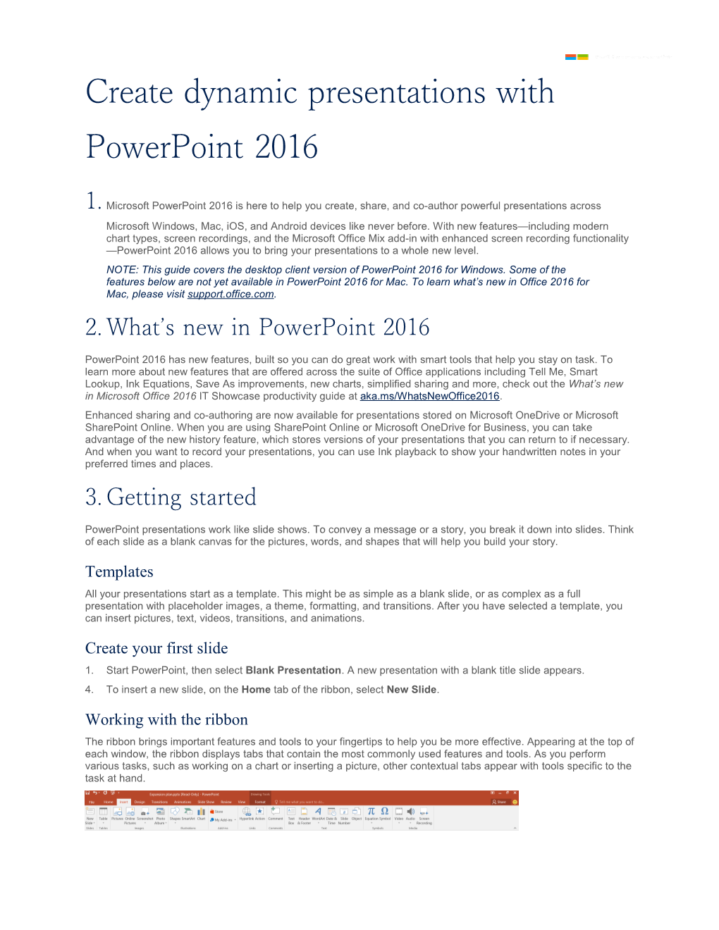 Page 1 Powerful Presentations with Powerpoint 2016