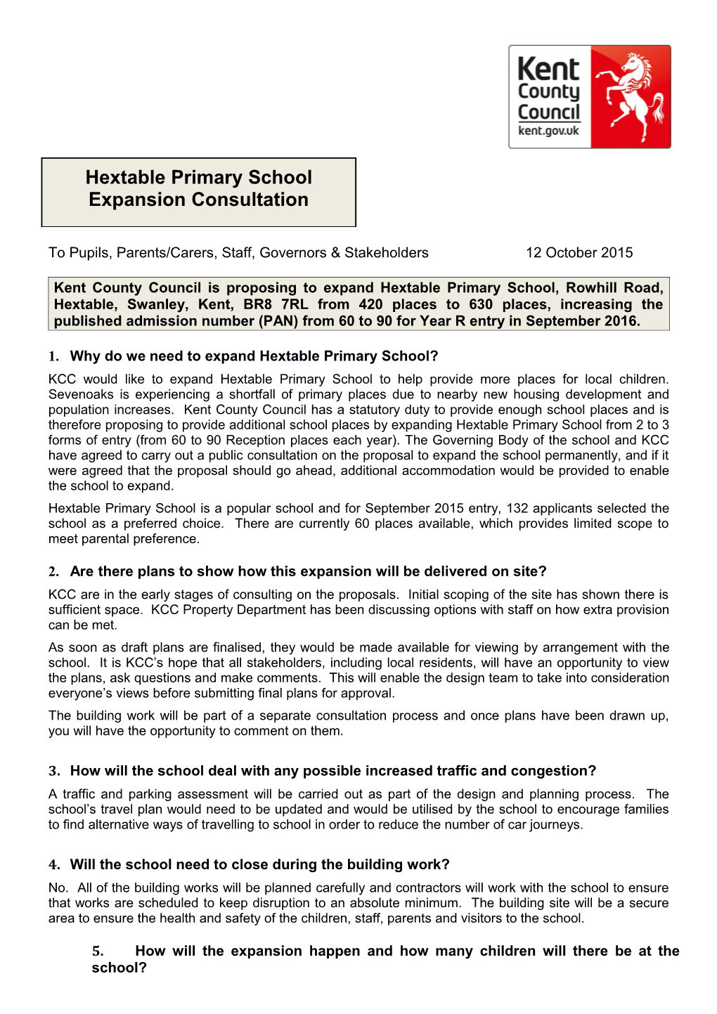 1.Why Do We Need to Expand Hextable Primary School?