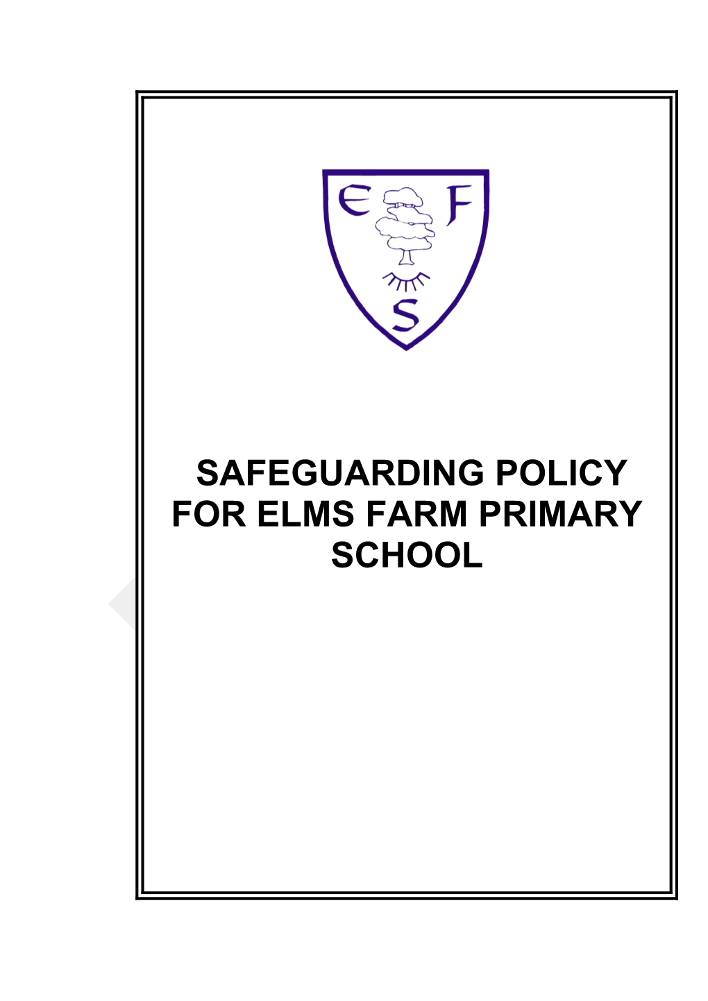 Model Safeguarding Policy for Schools and Education Services