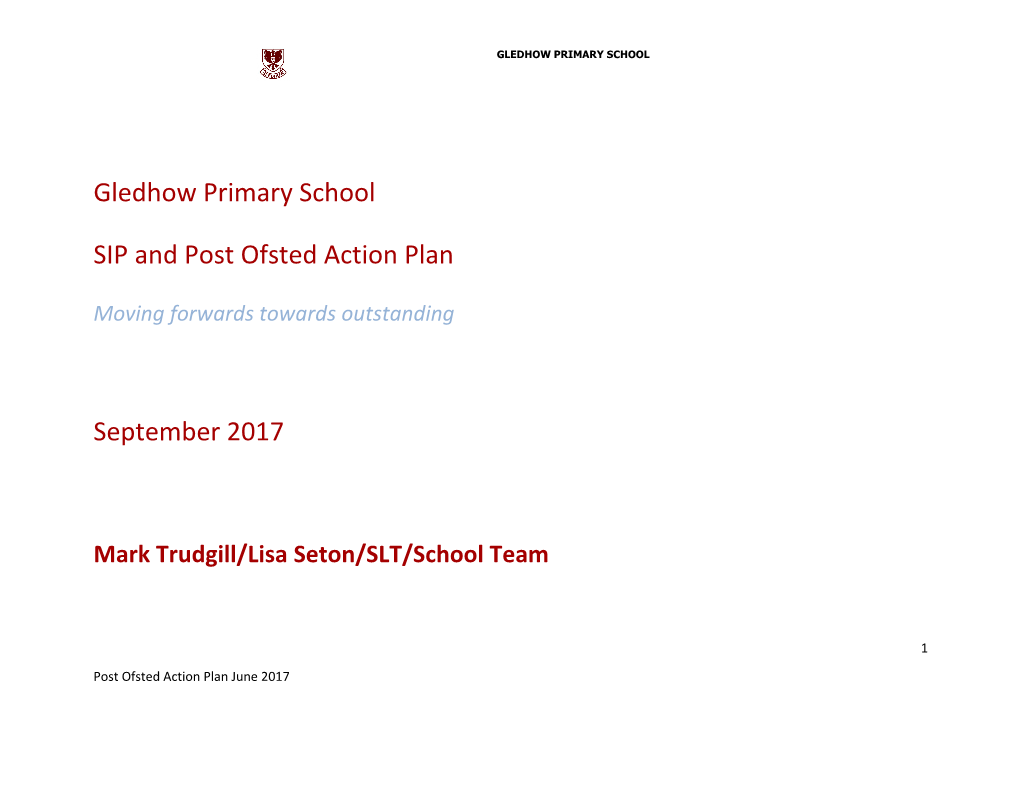 Headteacher S Report to the Governing Body
